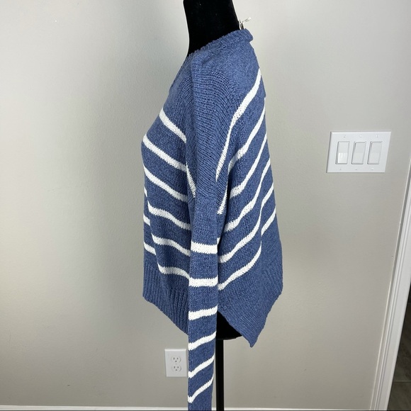 NWT C&C California dark blue with white stripes round neck slouchy fit swea… - Picture 6 of 15